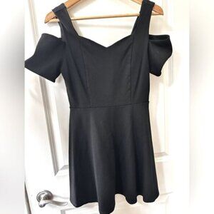 Monteau Little black Cold Shoulder Dress